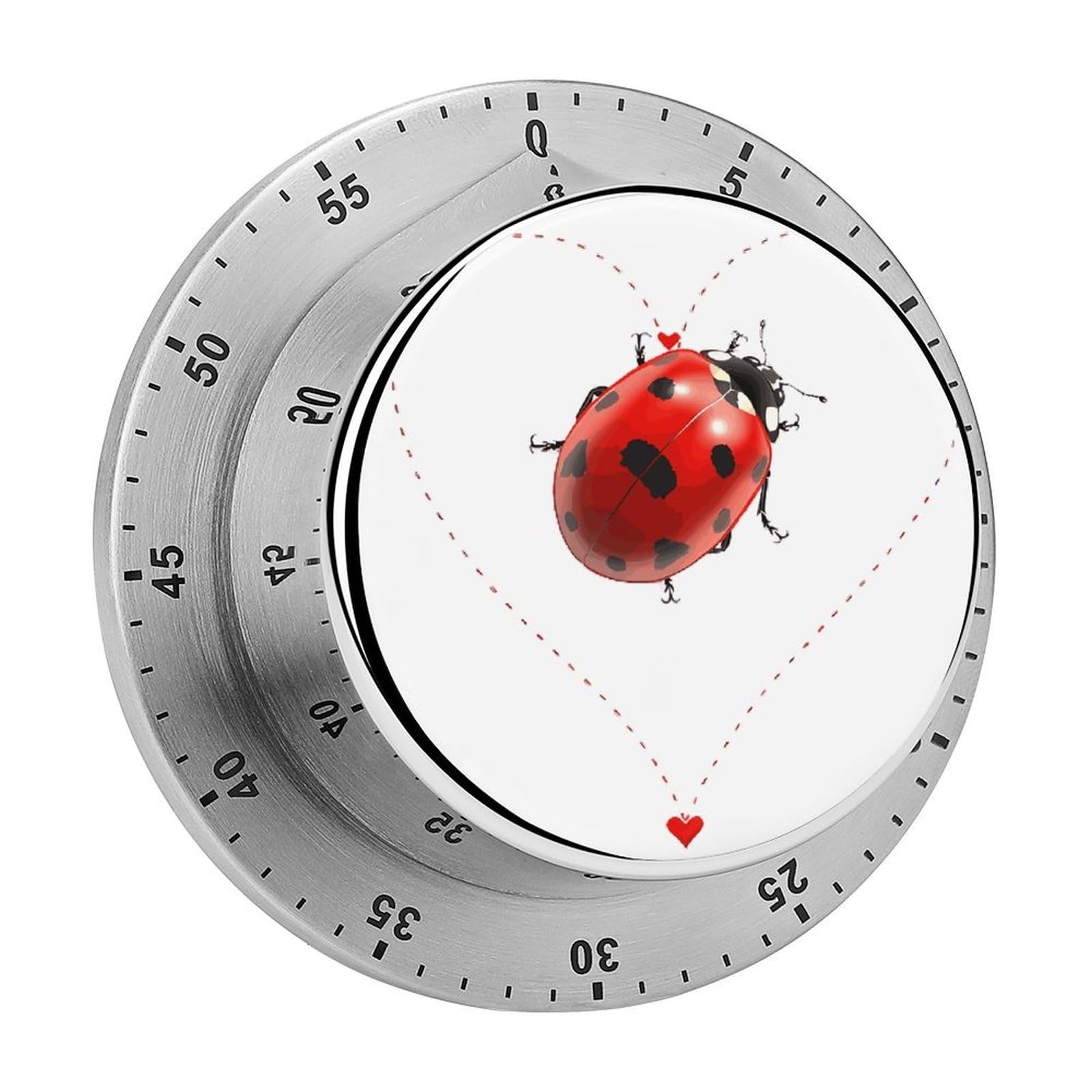 Ladybeetle Ladybugs Nature Lover Mechanical Rotary Timer, Used for Daily Timing