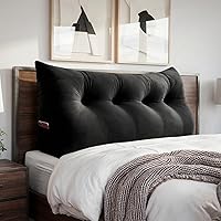 Vista 17 de Almohada de lectura triangular con cuña para cabecero, almohada de apoyo para la espalda para sentarse en la cama, sofá cama, cojín de esquina