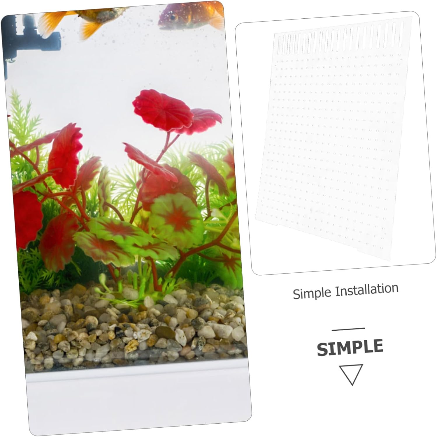 SUPVOX Acrylic Fish Tank Divider Isolation Board for Aquariums Transparent Acrylic Separator for Fish Cups Easy to Install