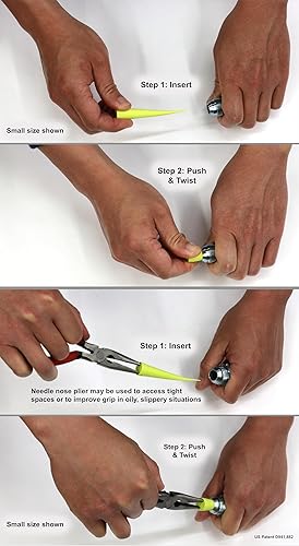 Miniatura 11 de Tapones y tapones de goma universales para mangueras y accesorios de aceite hidráulico para evitar fugas, 4 grandes, 4 medianas, 12 de tamaño pequeño