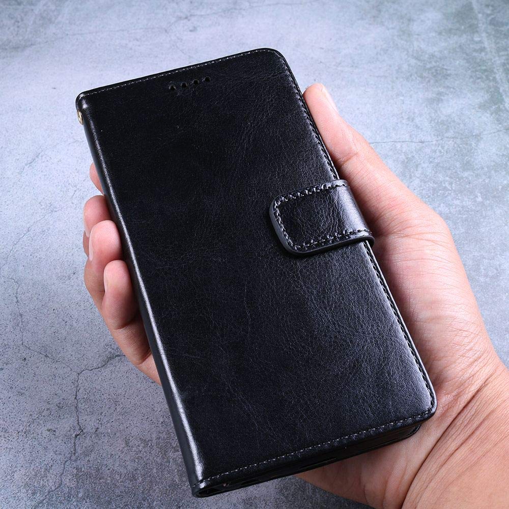 OKZone Cover per OnePlus 5T, Custodia Flip Pelle Portafoglio Magnetica Libro [Slot Schede], Silicone TPU Bumper Wallet Supporto Cover, Antiurto [Kickstand] (Blu