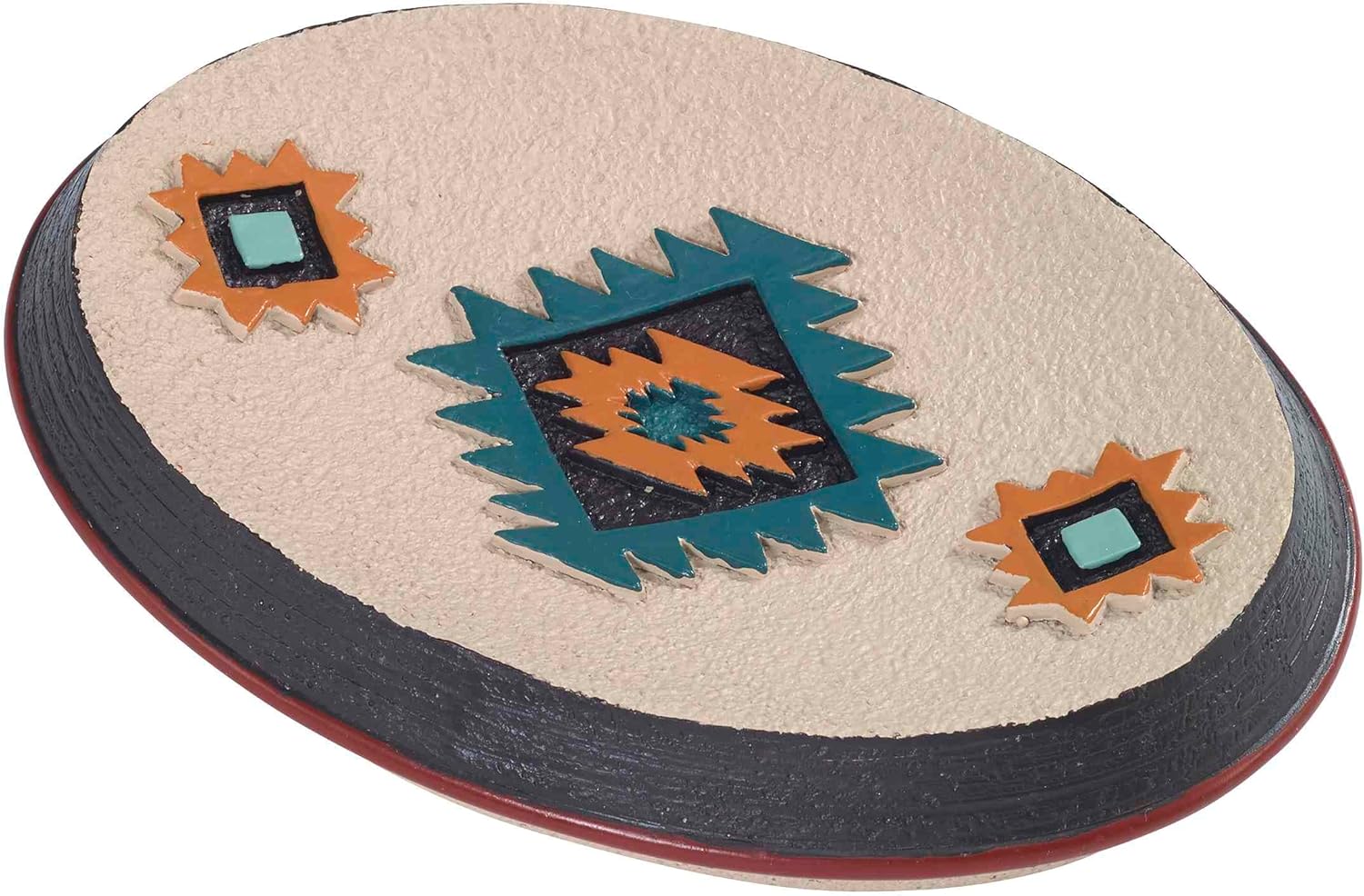 Avanti Linens - Accessory Set, Includes Resin Tumbler, Toothbrush Holder, Soap Dish & Lotion Pump/Soap Dispenser, Tribal Home Decor (Navajo Dance Collection, Linen)