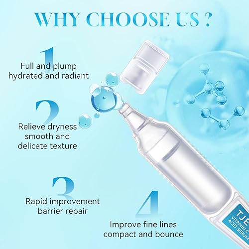 Miniatura 2 de Suero de ácido hialurónico con vitamina C para cara, suero ultra hidratante antienvejecimiento y reafirmante de la piel, reduce las arrugas,