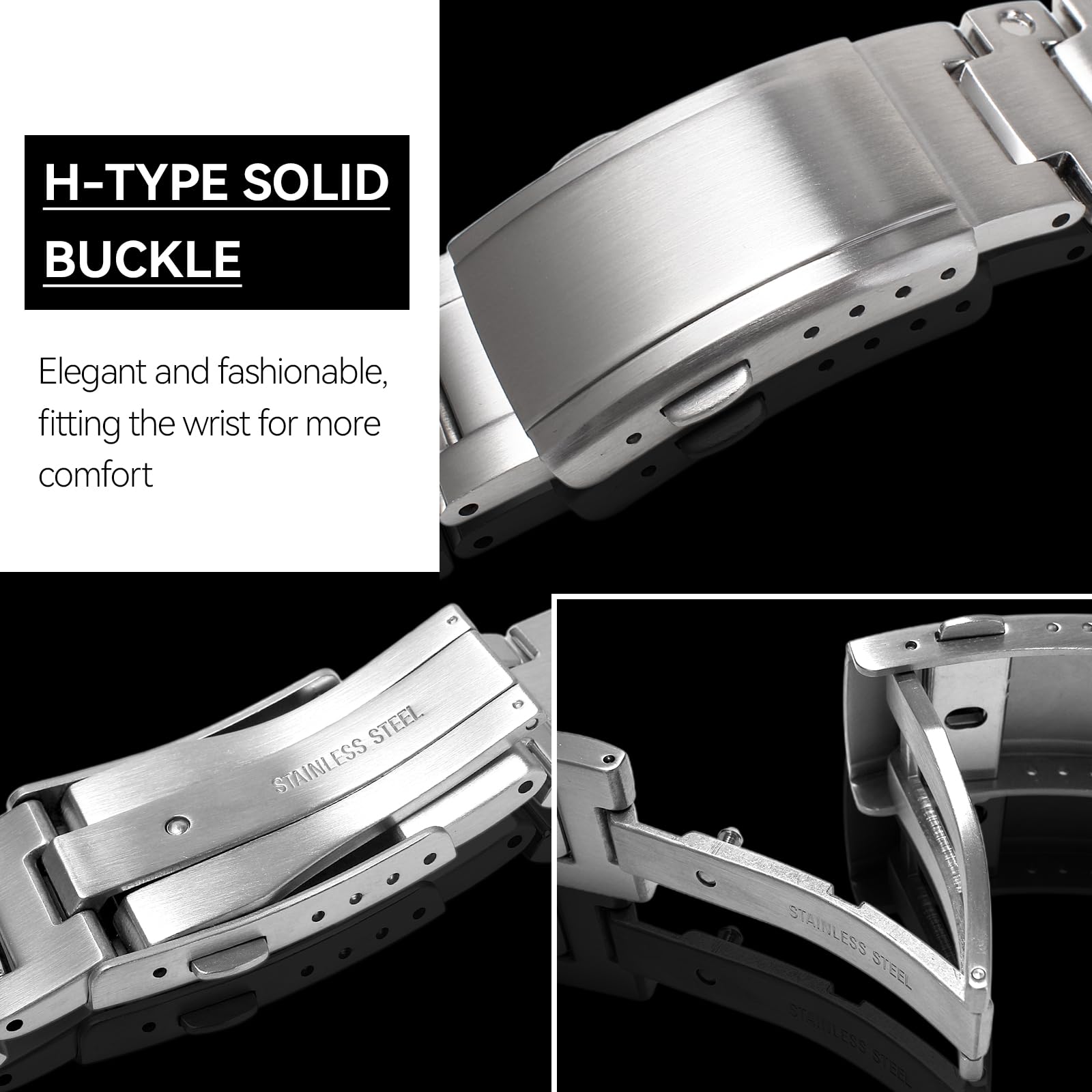 Zestaw MOD metalowy pasek do zegarka i etui na zegarek kompatybilny z Casio dla mężczyzn G-SHOCK DW-H5600 316 bransoletka ze stali nierdzewnej pasek i ramka