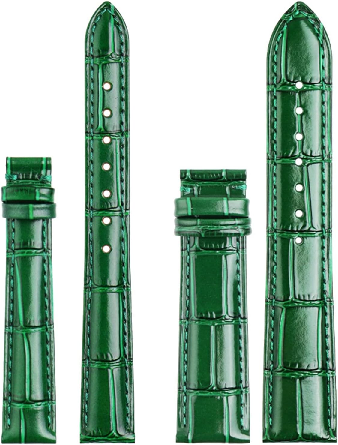 Bracelet En Cuir Véritable 12mm - Fabriqué En Italie - Couleur Vert - Marque Campagnolo - Neuf