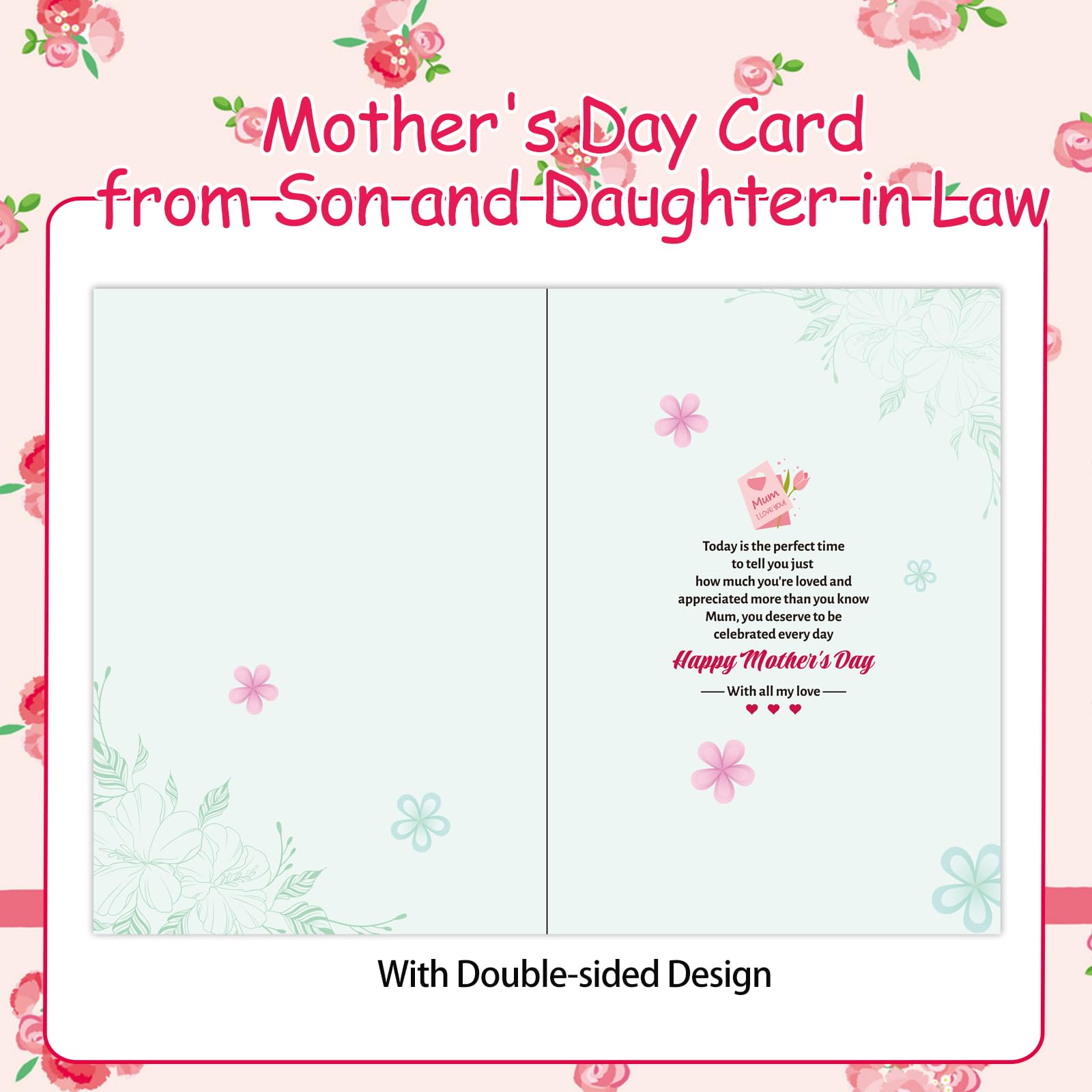 HOWAF Mothers Day Card from Son and Daughter in Law - Image 4
