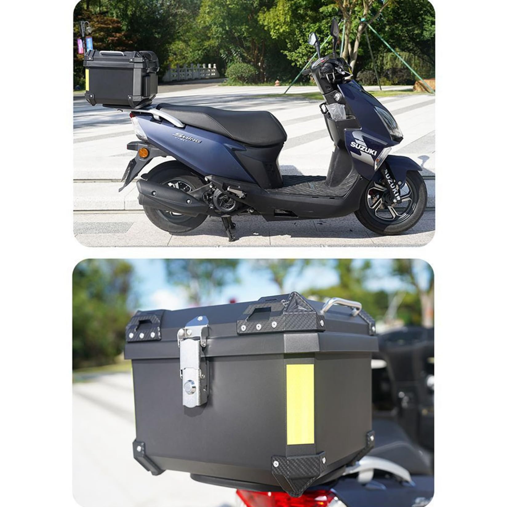 Amazon | バイク用 リアボックス 57L トップケース バイクボックス 