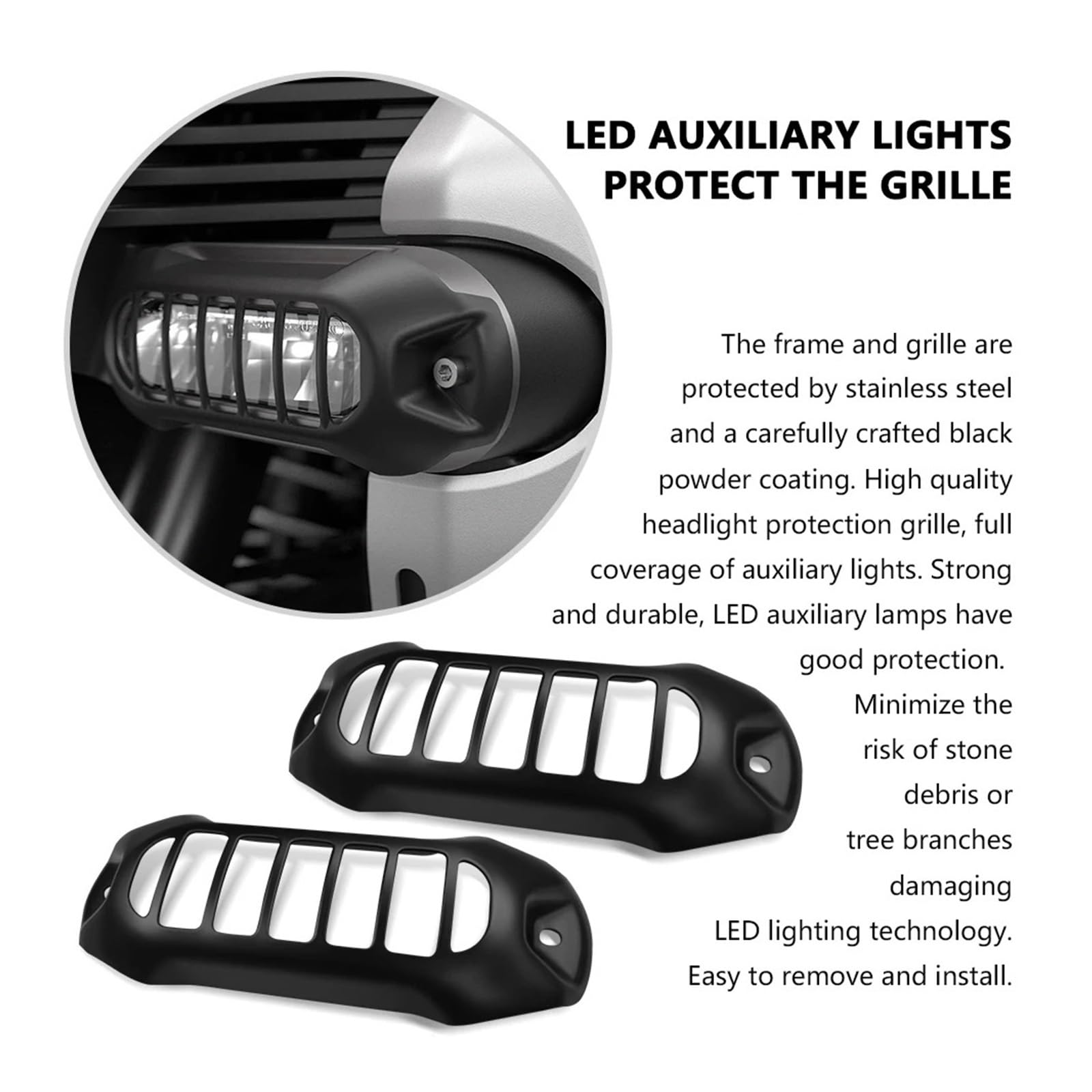 Accessori Per Moto Griglia Di Protezione Per Lampada Ausiliaria A LED Per R 1300 GS Adventure 2025 R1300GS ADV 2024 Griglia Faros