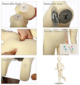 【美品/2体セット】子供トルソー 可動式腕付き (2歳/6歳) Amazon | 子供マネキン トルソー マネキン 子供の年齢 5 6 8 10