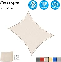 Vista 2 de AsterOutdoor - Toldo parasol rectangular de 16 x 20 pies, Toldo con bloqueador ultravioleta para patio, patio trasero, césped, jardín, actividades