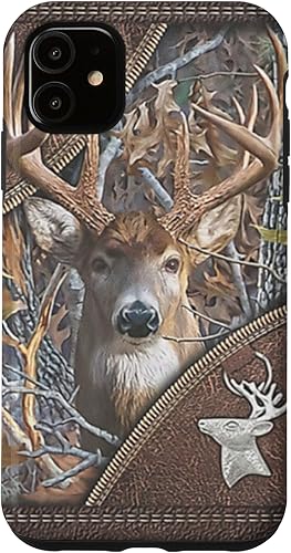 Funda de piel de camuflaje para iPhone 11