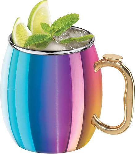 Vista 14 de Oggi Taza de acero inoxidable Moscow Mule - 20 oz, gris pizarra Gris (Slate Gray)