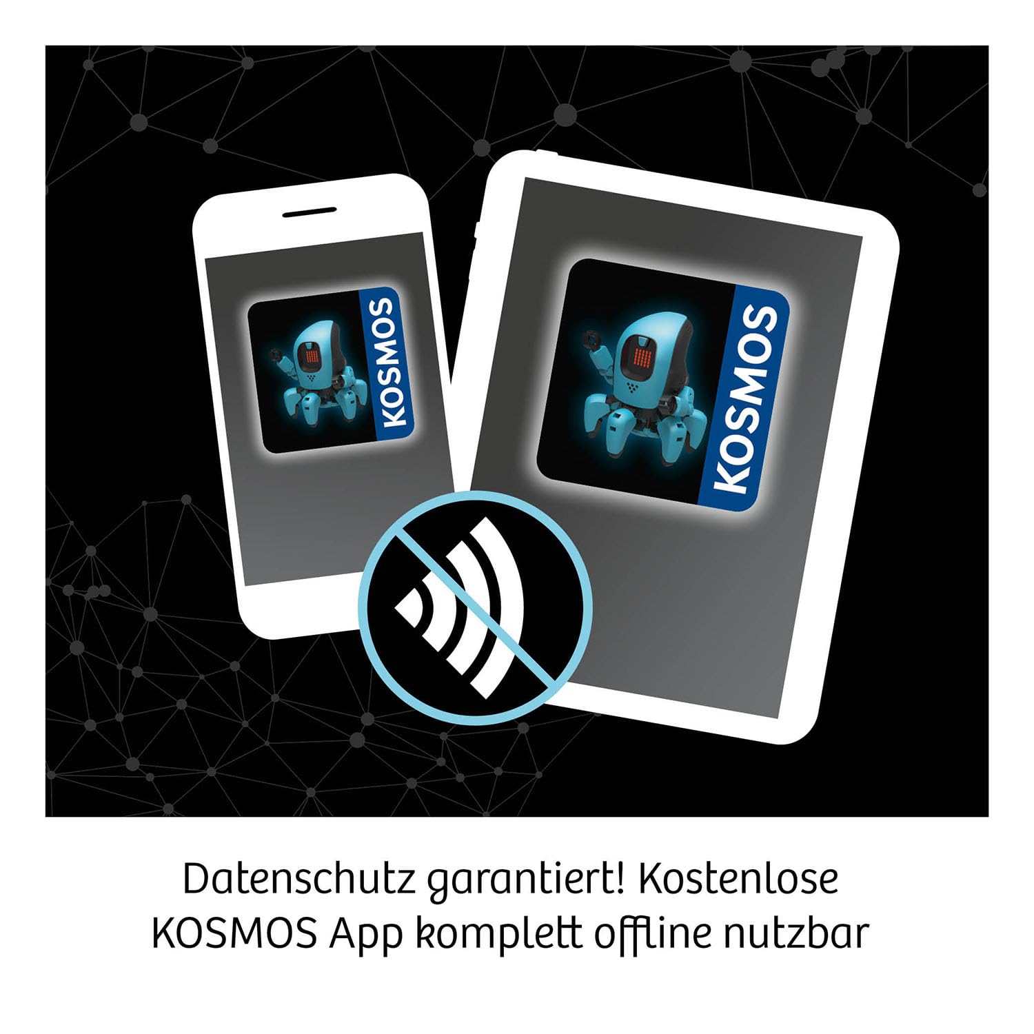 KOSMOS 620899 Miika K.I. Robot, doświadczaj i rozumiesz sztuczną inteligencję, trenuj go gestami lub głosem, innowacyjna skrzynka eksperymentalna dla dzieci od 10 lat, zabawka robota