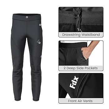 FDX Women's Cycling Bib Tights - Padded, Italian Roubaix Fabric