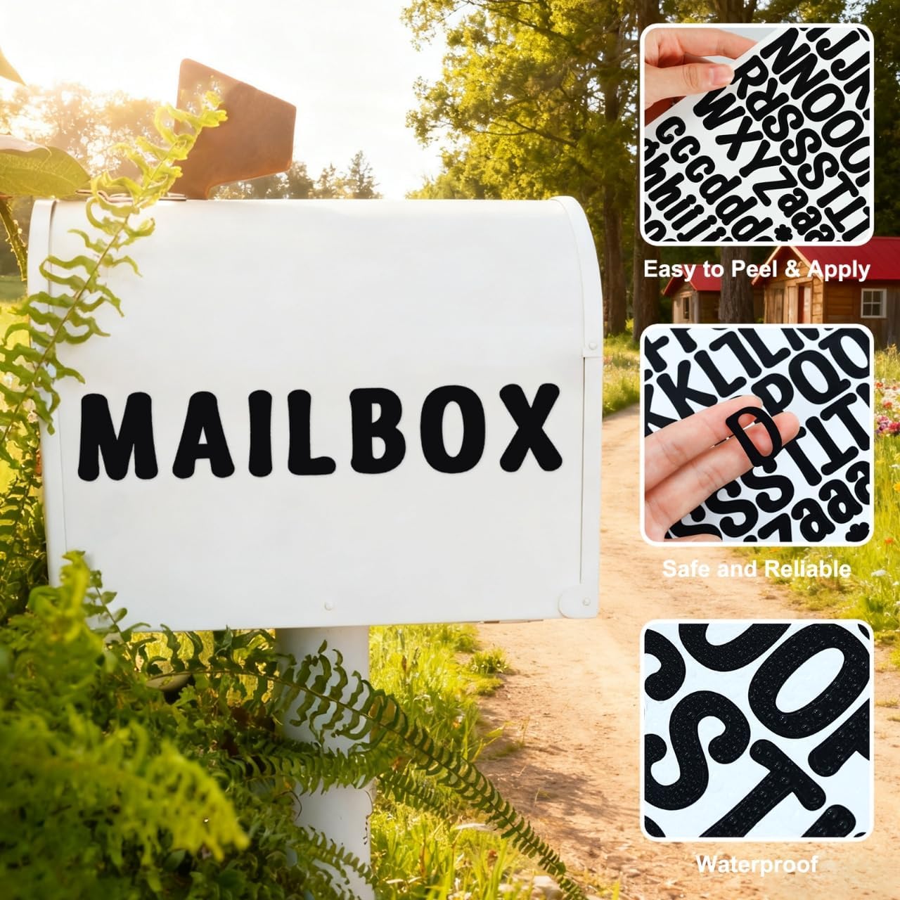 1512 Pcs Letter Stickers 12 Sheets 1 Inches Alphabet Stickers,Self Adhesive Vinyl Letter for Mailbox Numbers Scrapbooking Crafts,Notebook,DIY Crafts Art Making,Classroom Home Decor (Black)
