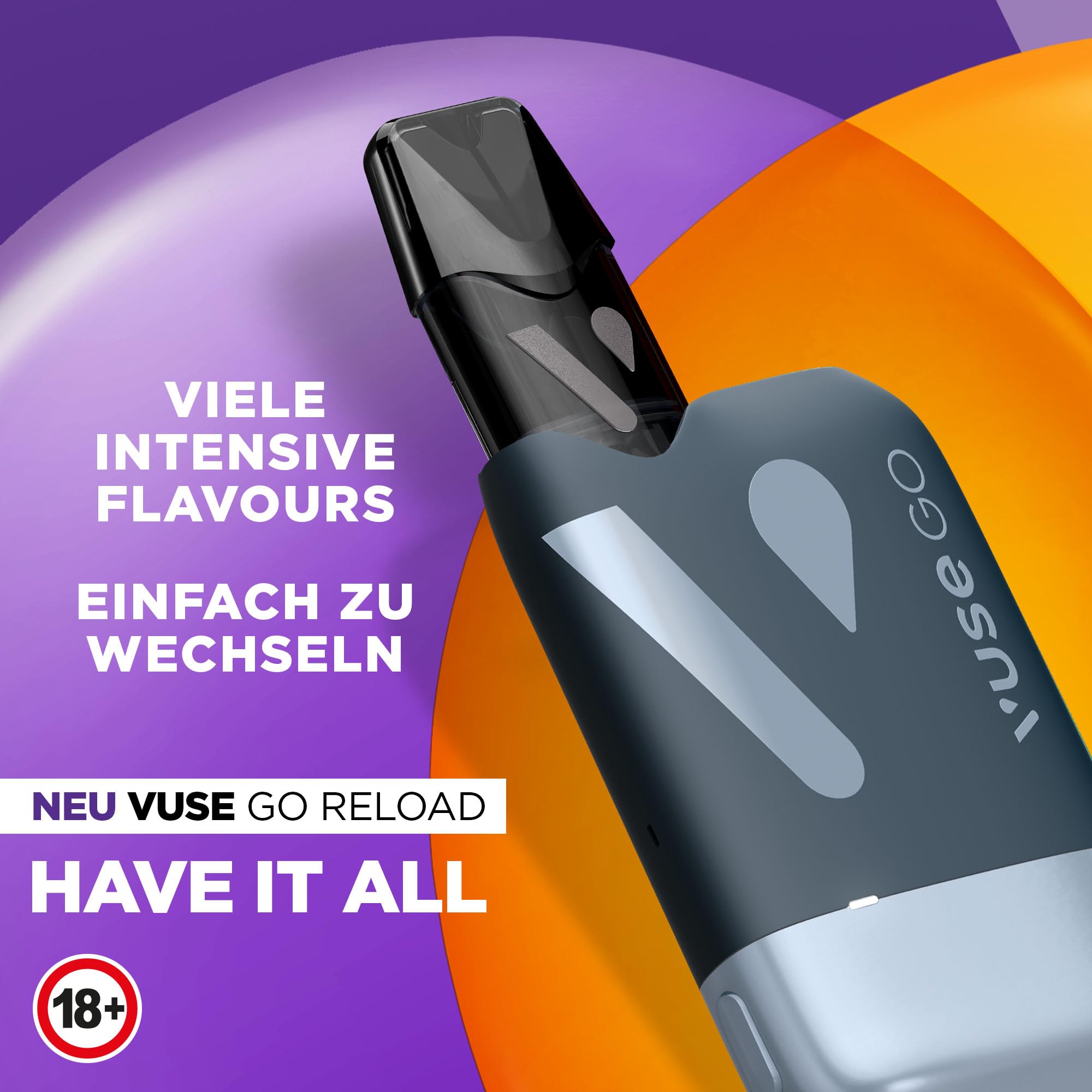 VUSE Go Reload Starter Set mit Zugautomatik, USB-C Kompatibilität