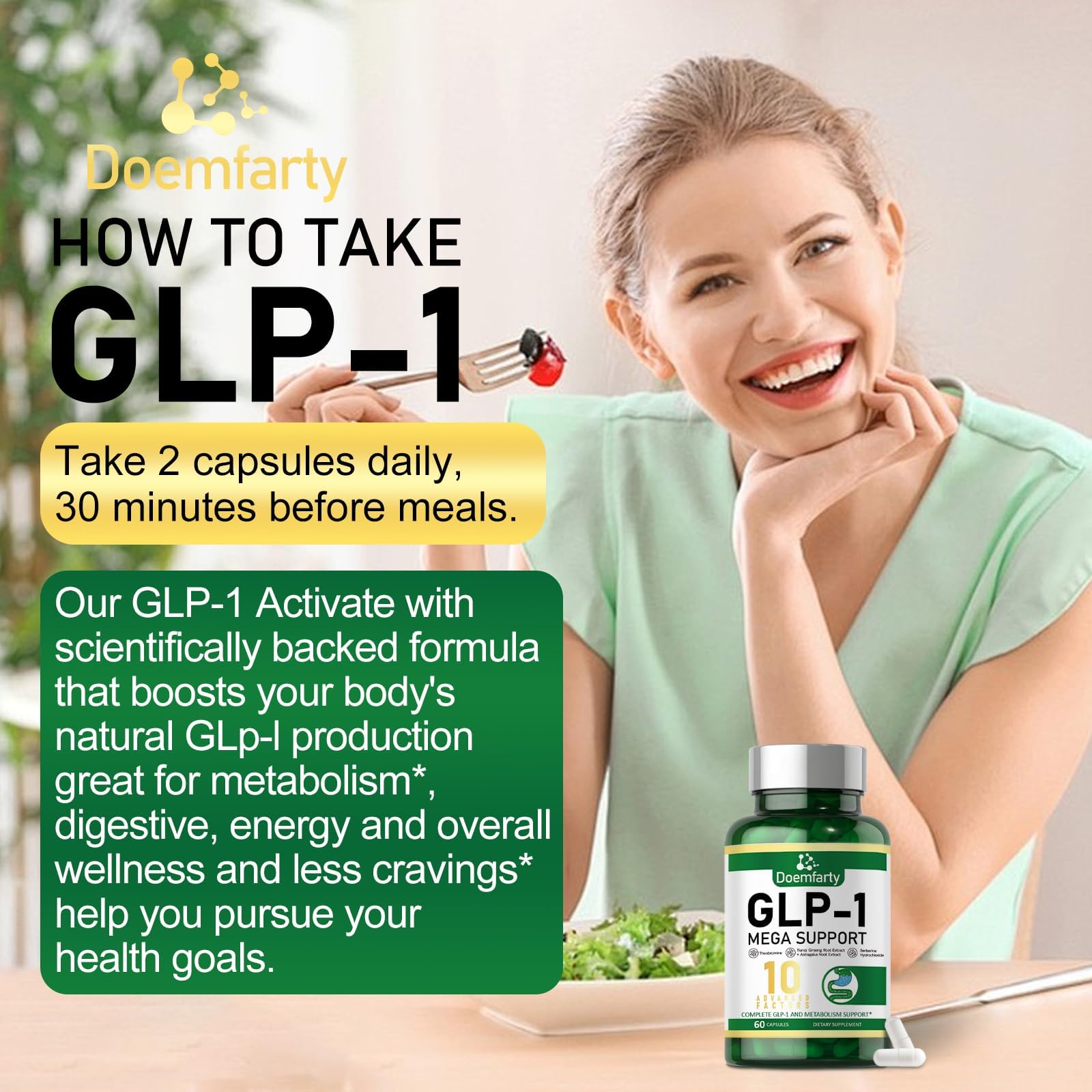 doemfarty glp 1 Glp 1 Supplement Glp 1 Support Capsules With Berberine Naturally