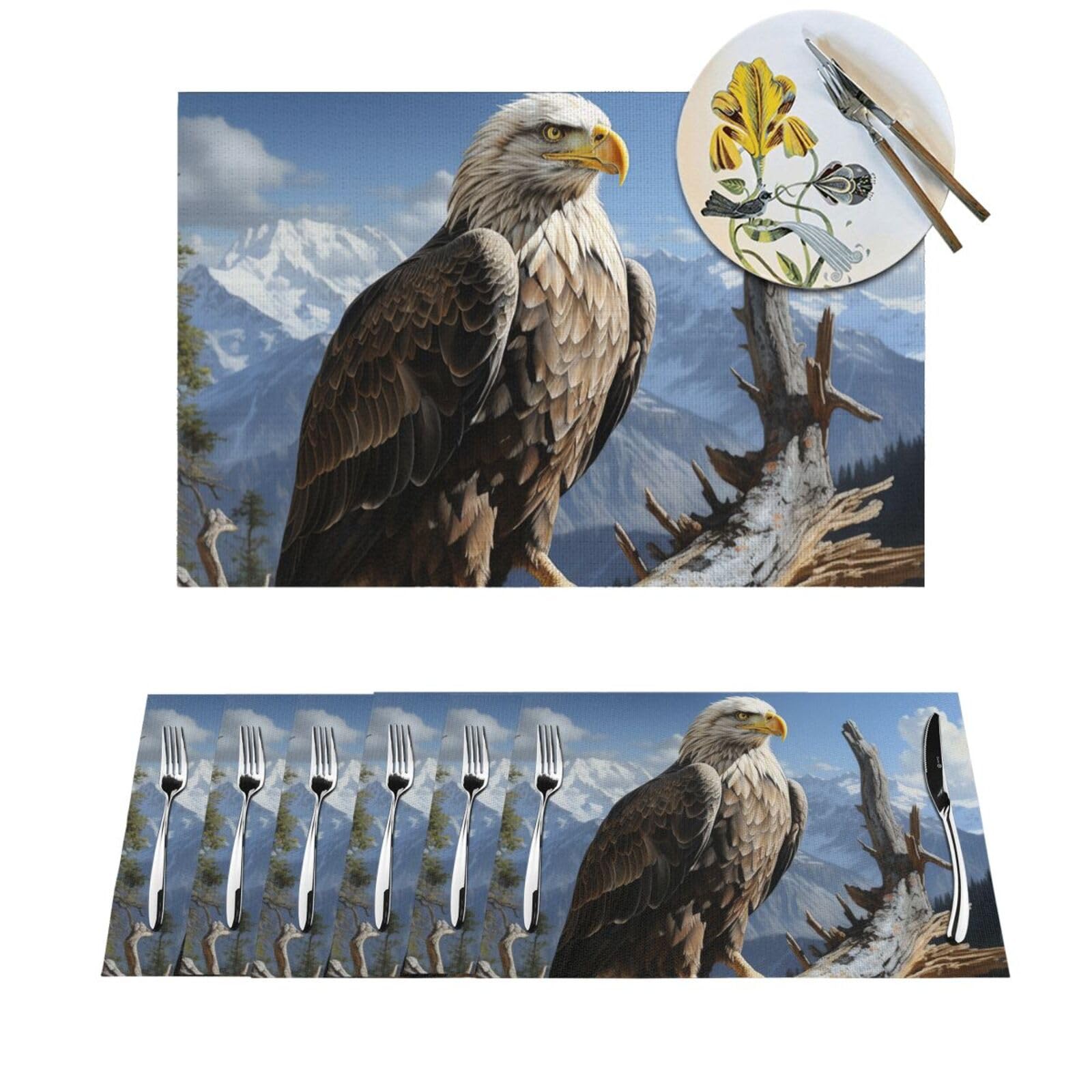 Set de table en vinyle pour cuisine et repas conviviaux en famille x6