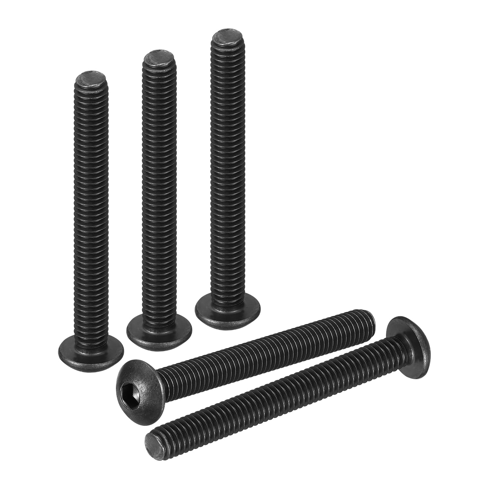 DTGN M4-0.7x35mm Button Head Socket Cap Screws - 30Pack - Good for Road Bicycle, Mountain Bike, Auto, Motorcycle - Carbon Steel Black Oxide - Hex Socket Drive Fasteners โ image 1
