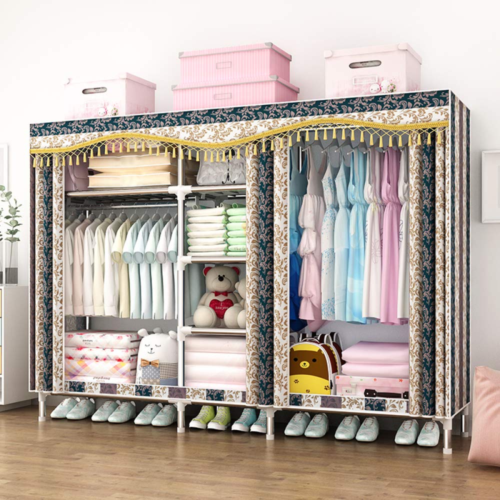 Placard de rangement pliant armoire en tissu toile garde-robes