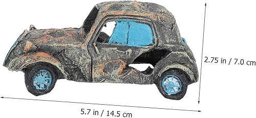 Miniatura 2 de Abaodam Adorno de resina para acuario para automóvil, decoración de naufragios, resina, tanque de peces hundido, suministros de acuario para