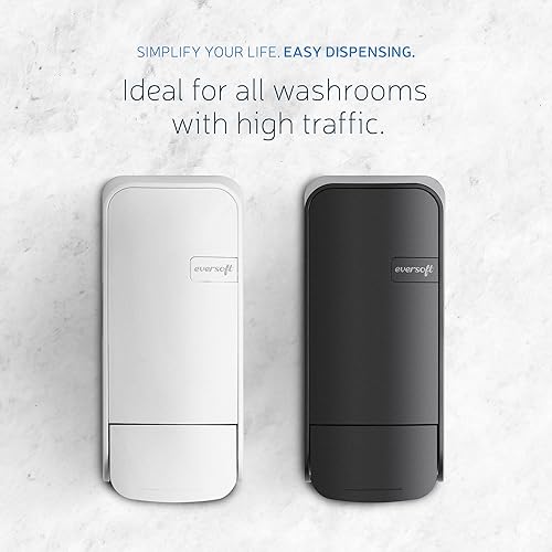 Miniatura 7 de EZbrnd - Dispensador manual de jabón de espuma y desinfectante de manos para uso comercialbañooficina, 33.8 fl oz, color negro