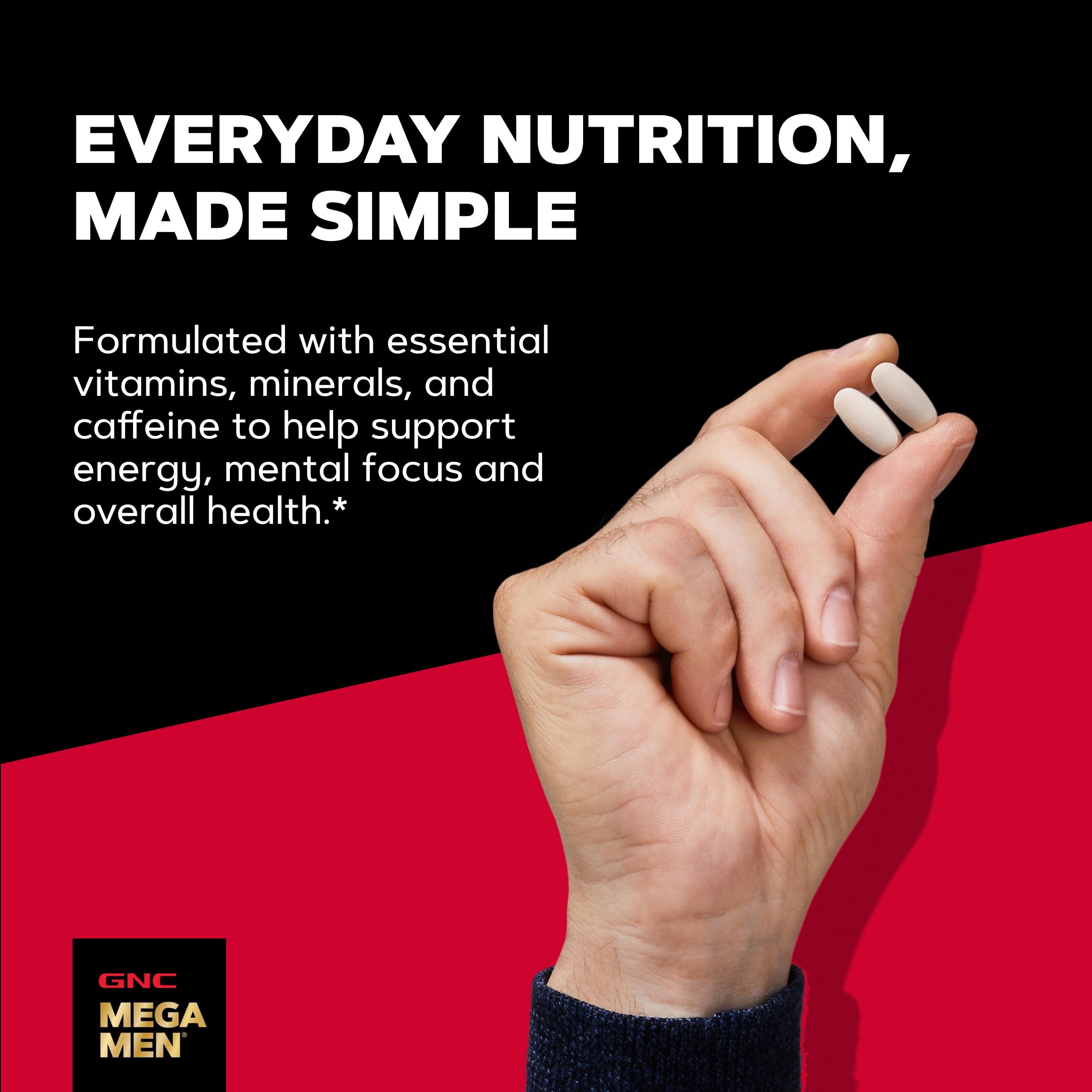 GNC Mega Men Energy & Metabolism Multivitamin for Men, 180 Count — Amazon image 4