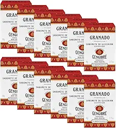 Granado Sabonete Glicerinado Terrapeutics, Gengibre, 90g, 12 Unidades