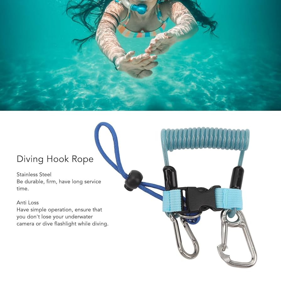 Scuba Diving Lanyard Freediving Lanyard Rope For Snorkeling Drifting
