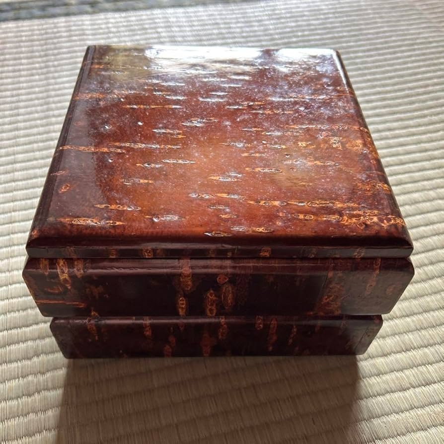 桜皮細工 二段重箱
