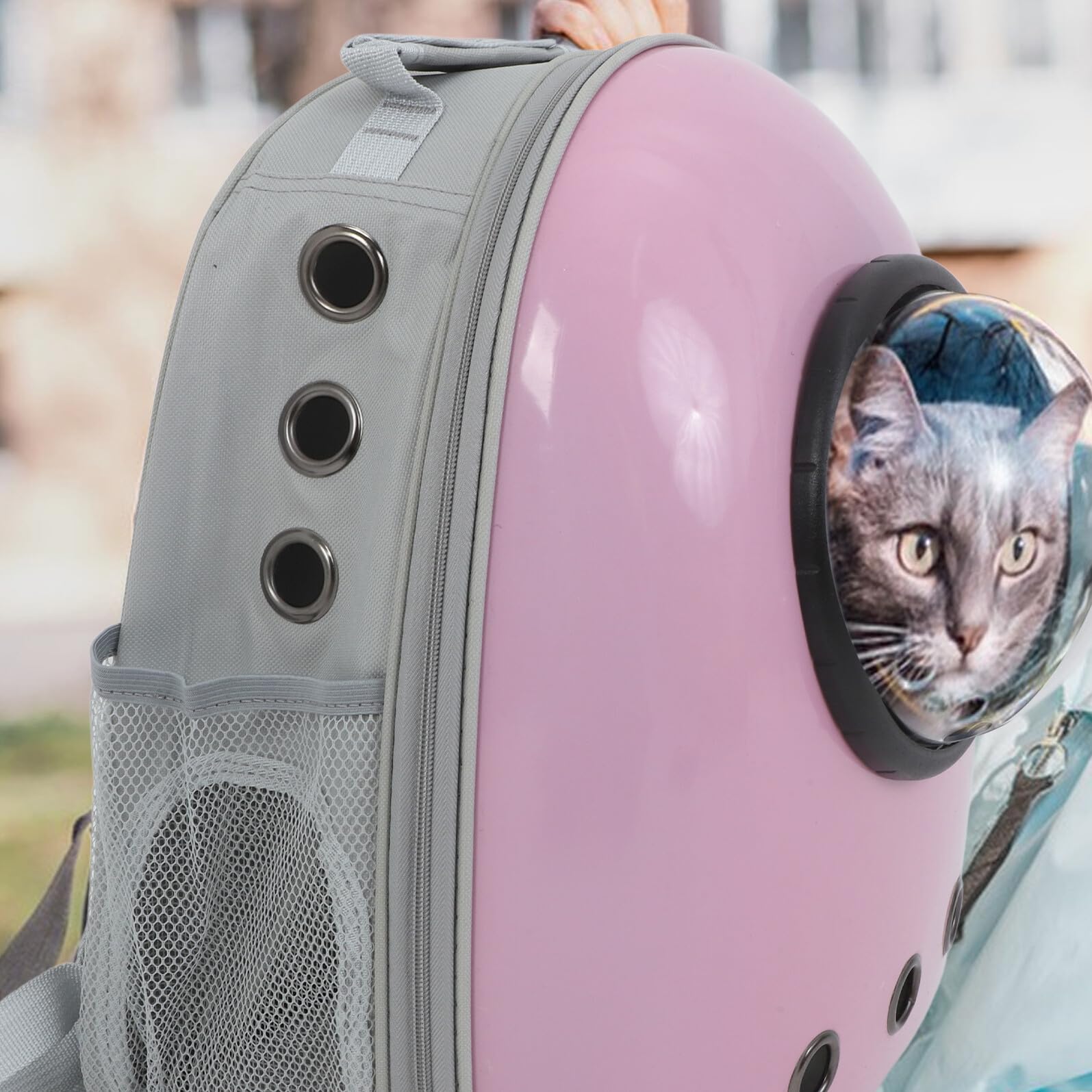 Levemolo Pet Carrier Backpack for Cats and Dogs, Expandable Bubble Space Capsule Soft-Sided Travel Carrier Side Opening, Portable Pet Travel Bag for Outdoor Hiking and Airline Use - image 5