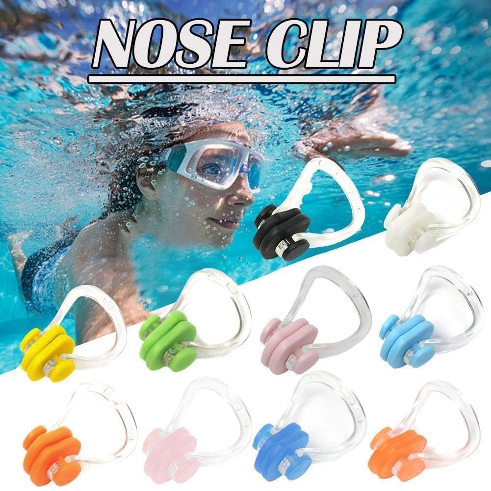 Pince-nez En Silicone Réutilisable Pour Natation - Piscine, Mer - Pour Adultes Et Enfants