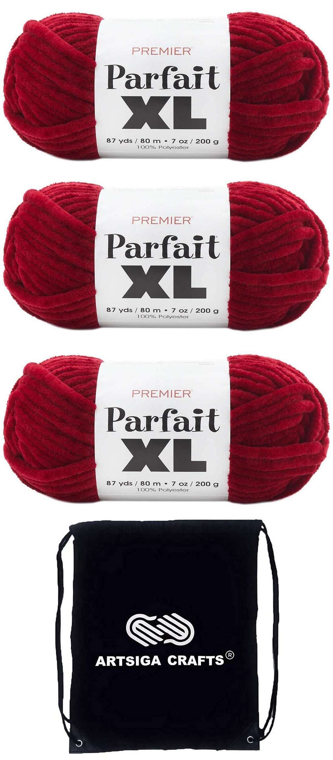 Fil Jumbo Premier Yarns Parfait XL en polyester doux et épais pour tricot rapide de plaid