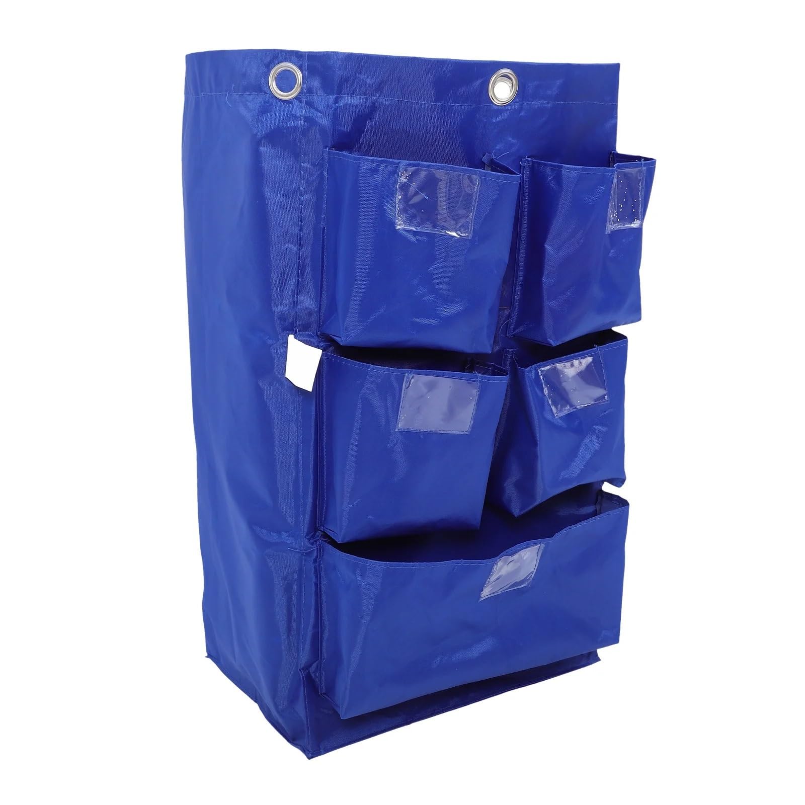 Janitorial Cart Bag Heavy Duty Oxford Cloth Replacement For Cleaning Trolley Storage Trash Collecting Housekeeping Supply Tool