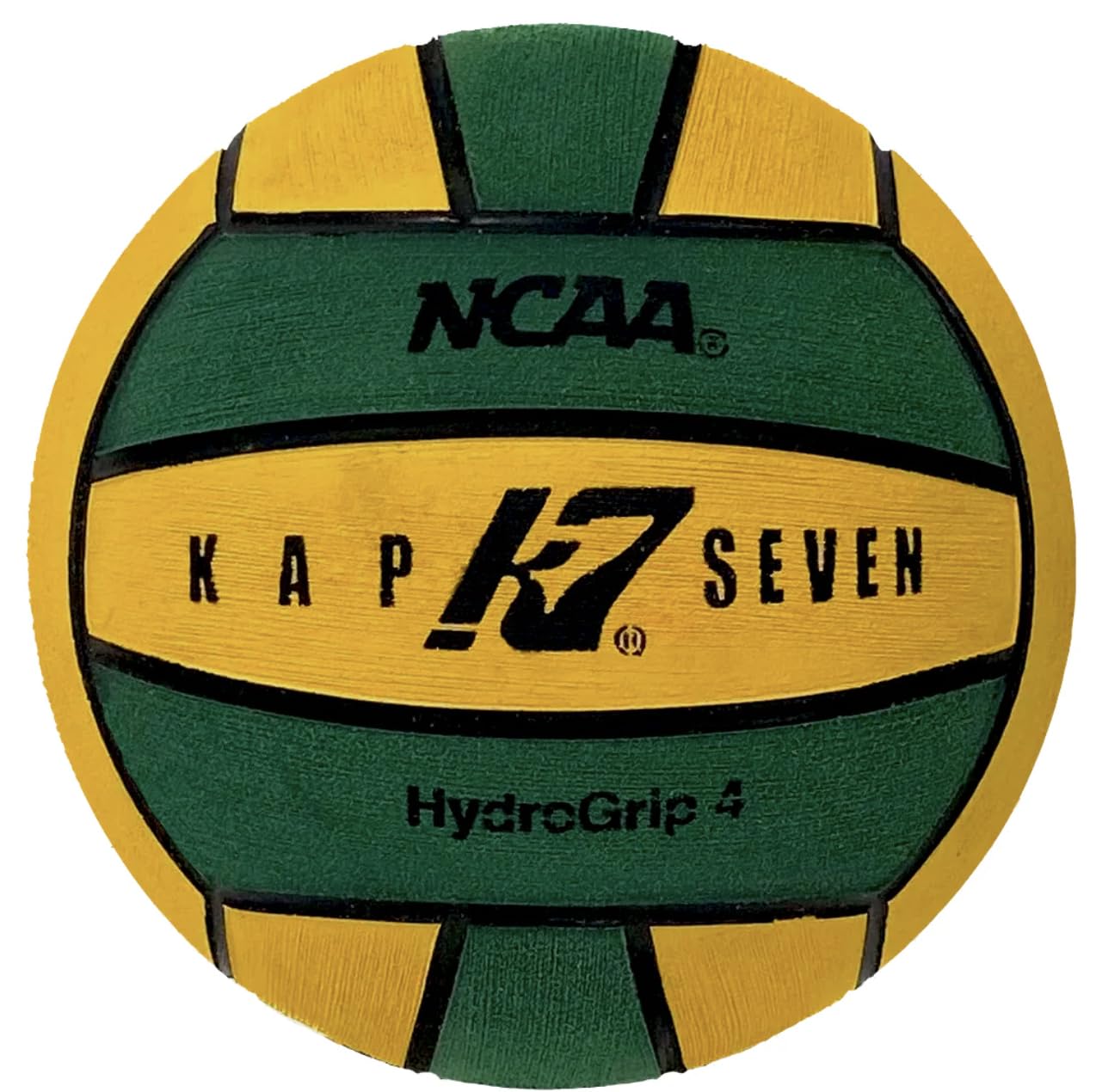 KAP K7 SEVEN KAP7 HydroGrip Wasserballball, Grün / Gelb (NCAA und NFHS Official), Größe 4