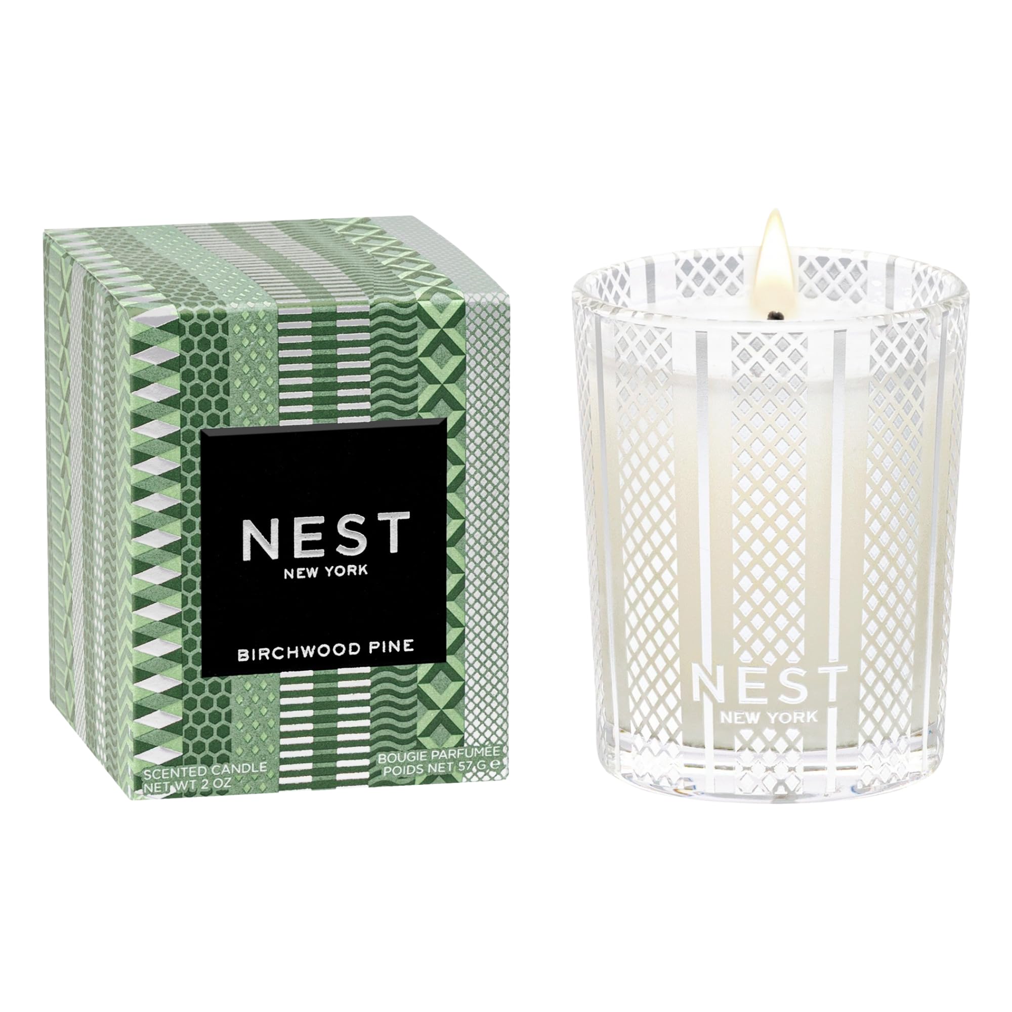 NEST Fragrances Votive Candle- Birchwood Pine 2 oz
