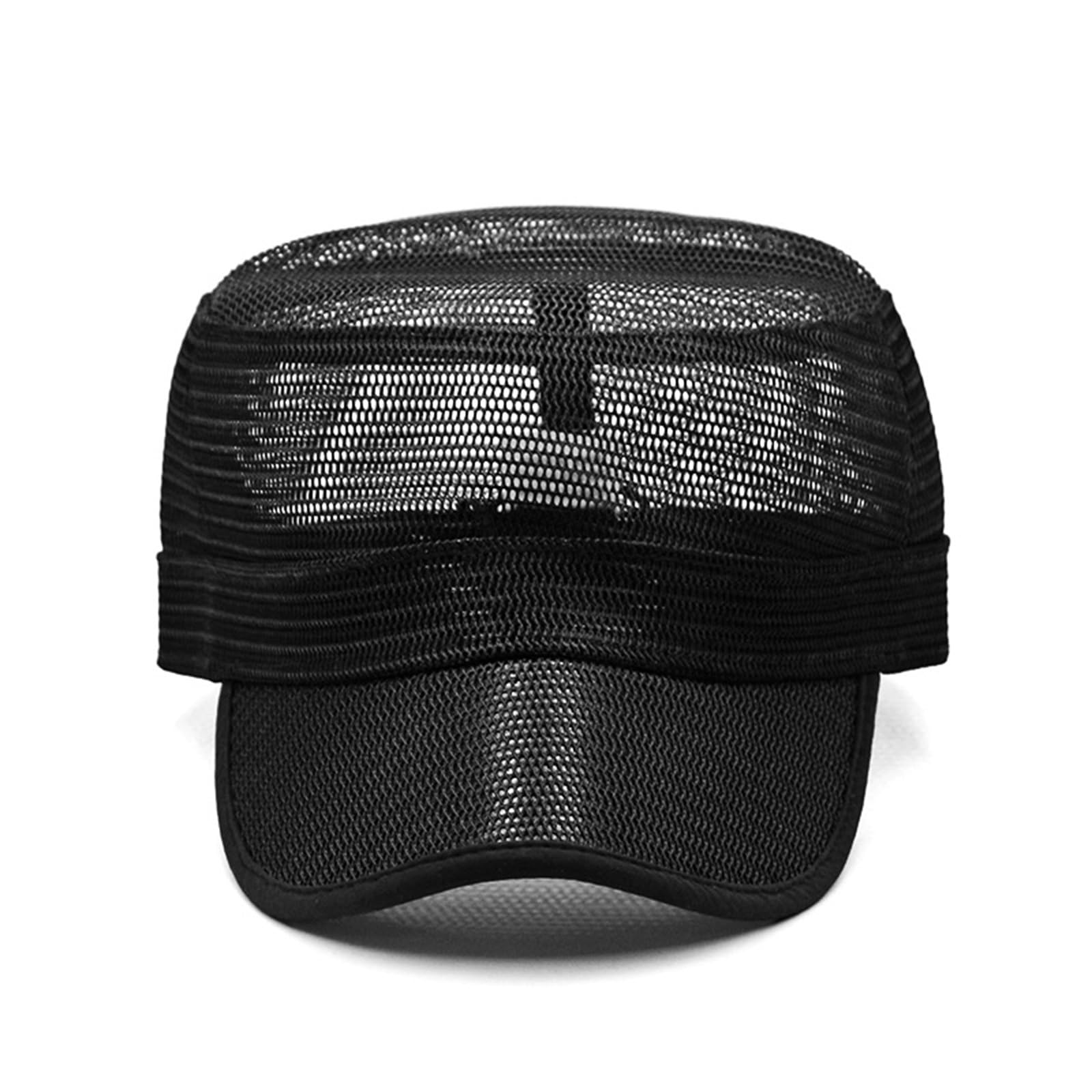 Berretto Militare da Cadetto Cappello da Uomo Estivo Berretto Piatto Militare Traspirante in Rete Completamente sigillata per Abbigliamento da Esterno