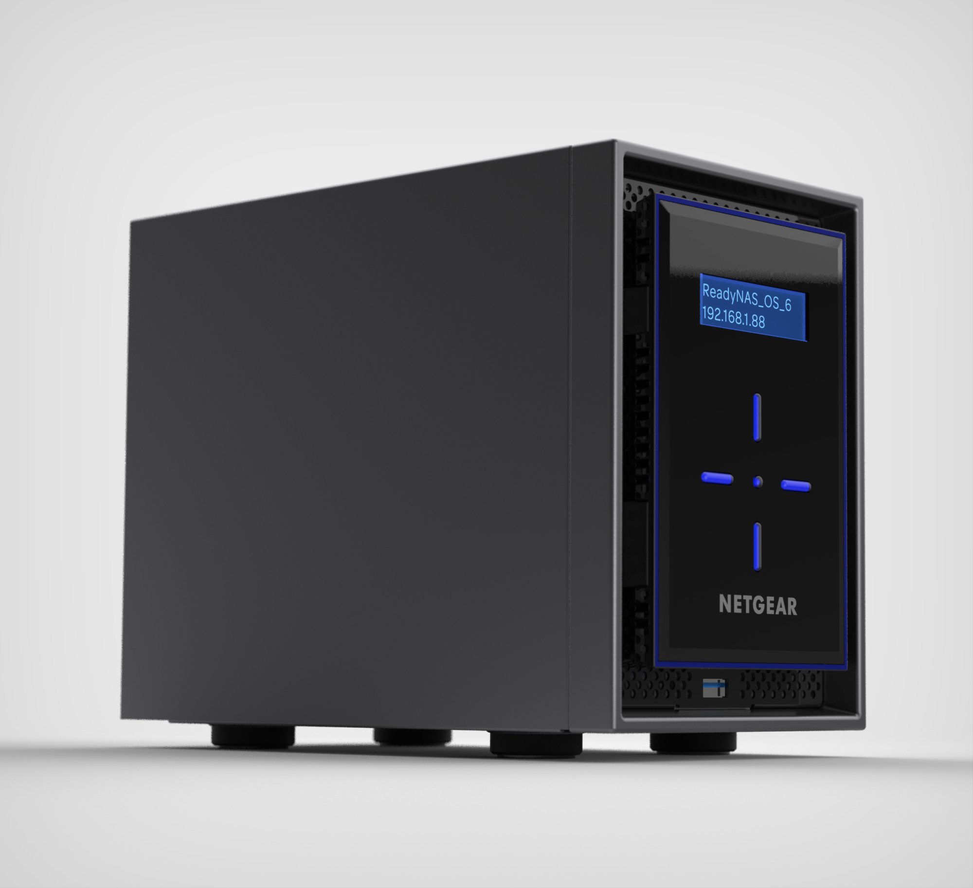 Netgear ReadyNAS RN42200-100NES - Dispositivo de Almacenamiento en Red (2 bahías, hasta 20 TB, sin Discos, Intel Atom C-3338)