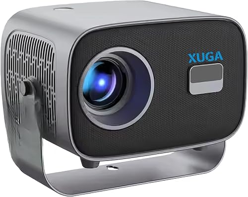 XUGA- Cybernautt XP06 4X+ Fully Automatic Projector 4k Ultra HD | Native 1080P | 360° Rotation | 5500 Lumens, Android OS, WiFi 6, Powerful 5W Speaker, Portable Home Theater | Smart Projector for Room