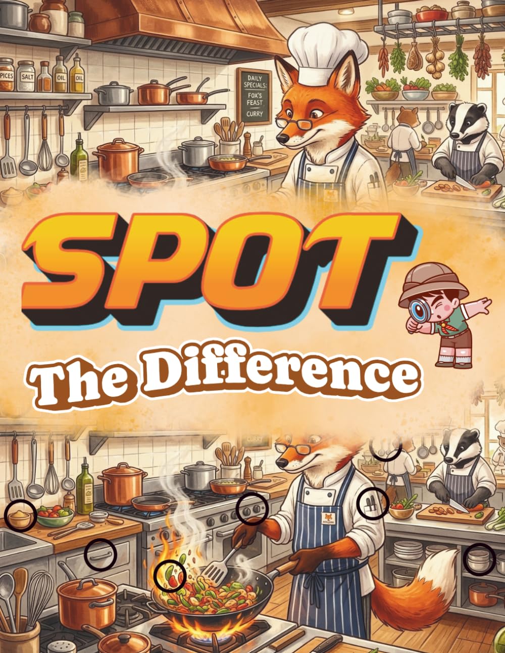 Spot the Difference For Kids:: illy Animals Acting Like Humans A Fun Puzzle Adventure with Hilarious Animal Scenes for Kids