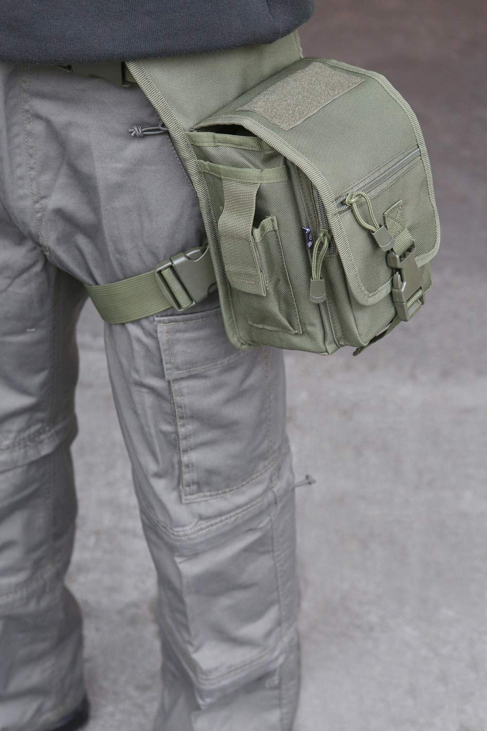 Brandit Lato Kick Borsa Giallo Tasca Gamba, Marsupio