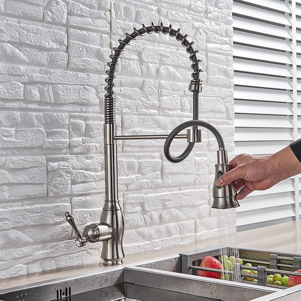 Rubinetto per lavello da Cucina per Bar Agriturismo Commerciale, Nero