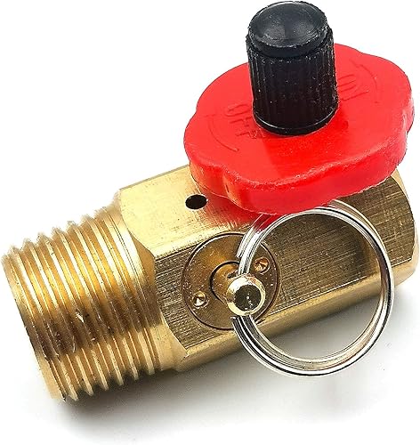 Miniatura 8 de KIRO&SEEU Herramienta colector de tanque de aire con puerto de llenado, válvula de seguridad de apagado de aluminio y derivación de alivio Tanque