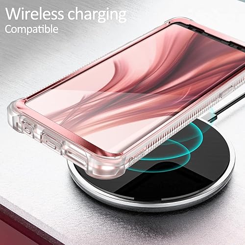 Miniatura 7 de Dexnor Funda para Galaxy S9 con protector de pantalla transparente de grado militar, resistente 360, cuerpo completo, a prueba de golpes, carcasa