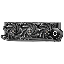 Mars Gaming ML-PRO360, Raffreddatore a Liquido Professionale CPU, TDP 600W, 3x Ventole FDB Ultra-silenziose, Pompa Opti-Chamber con Anello di Illuminazione Bianca, Multisocket Universale, Nero