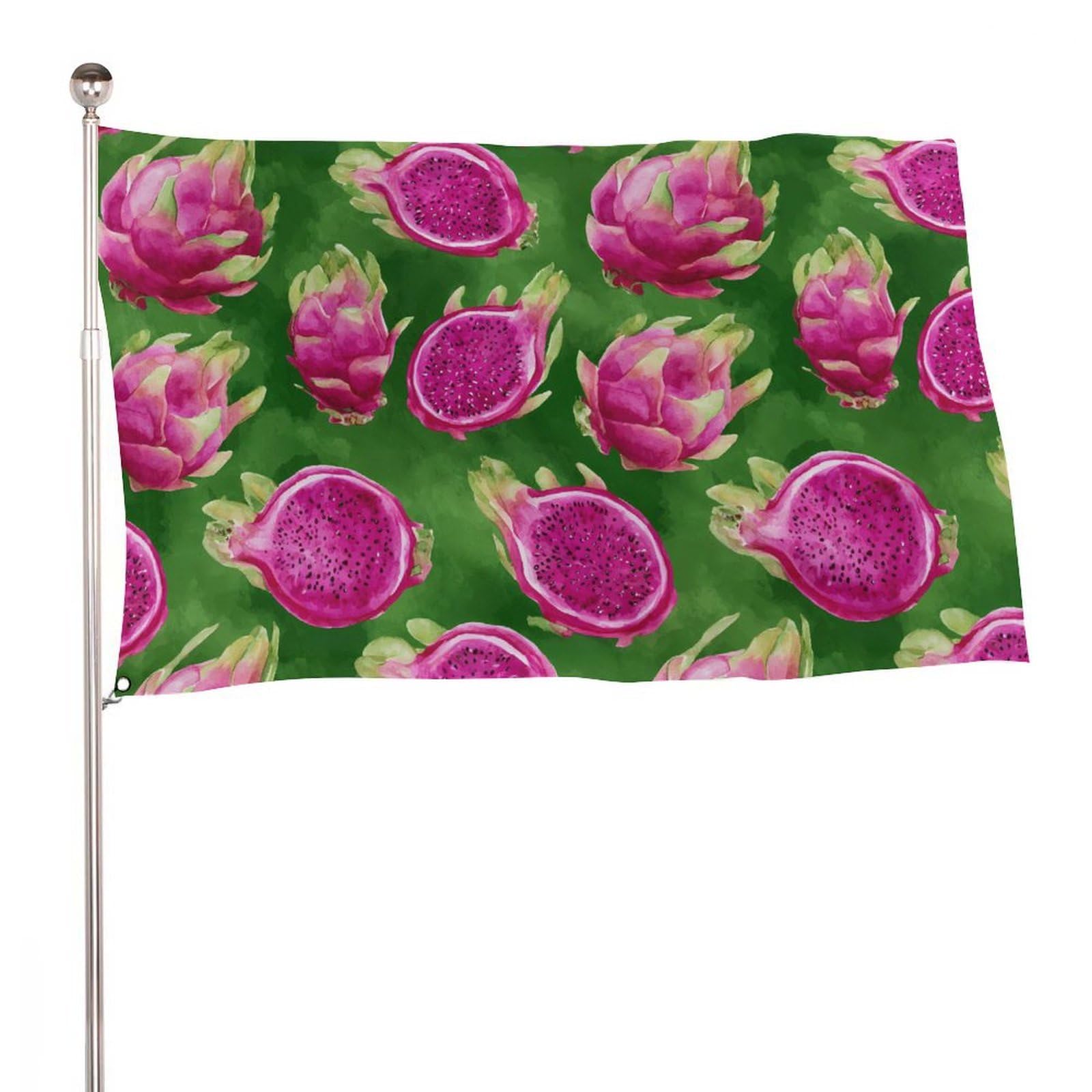 Bandera de jardín fruta del dragón lavable para decoración duradera de terrazas