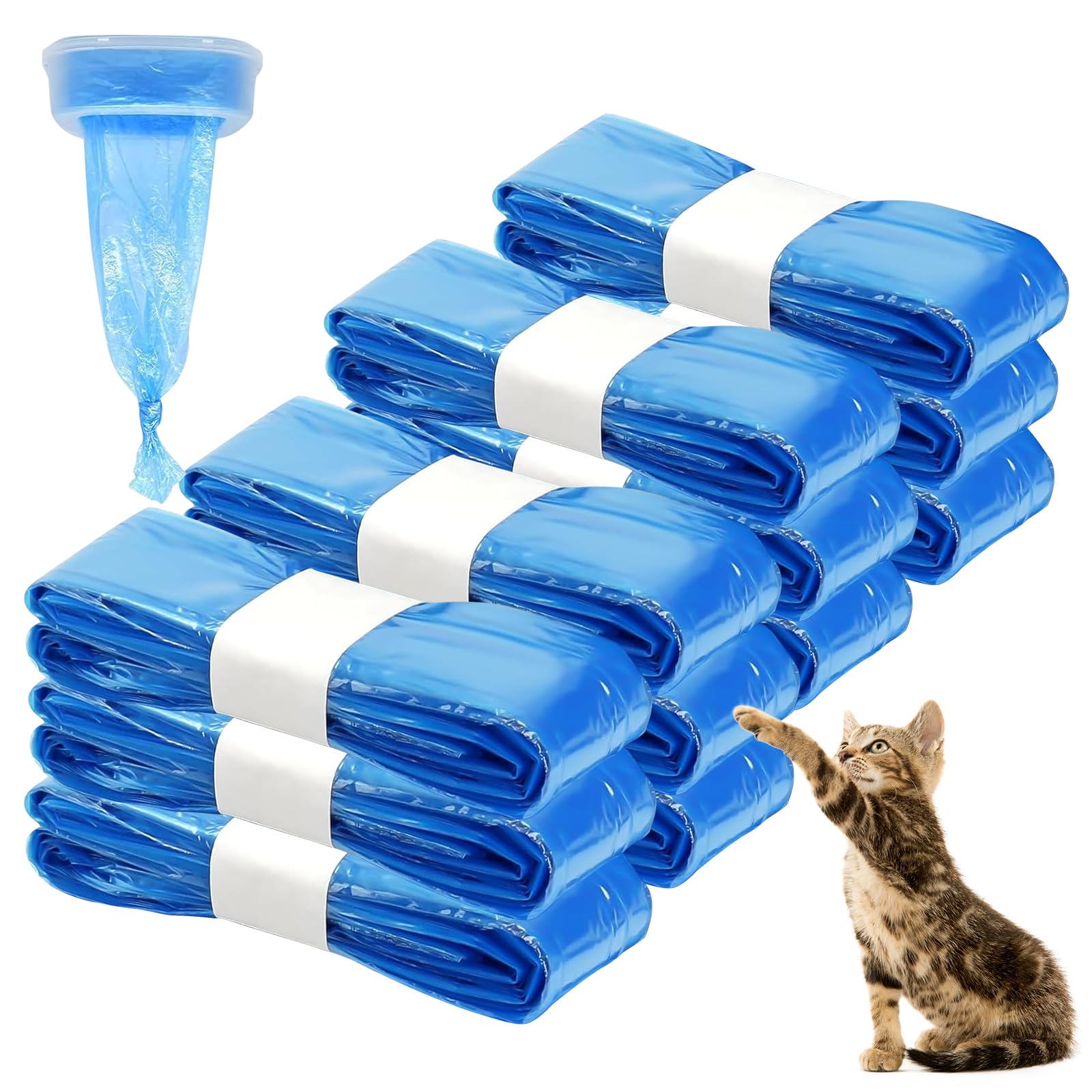 4,5 m bolsas de recambio para cubo de pañales Litter Locker 12 unidades Litter Locker Recarga para cubo de pañales compatible con cubo de basura para gatos