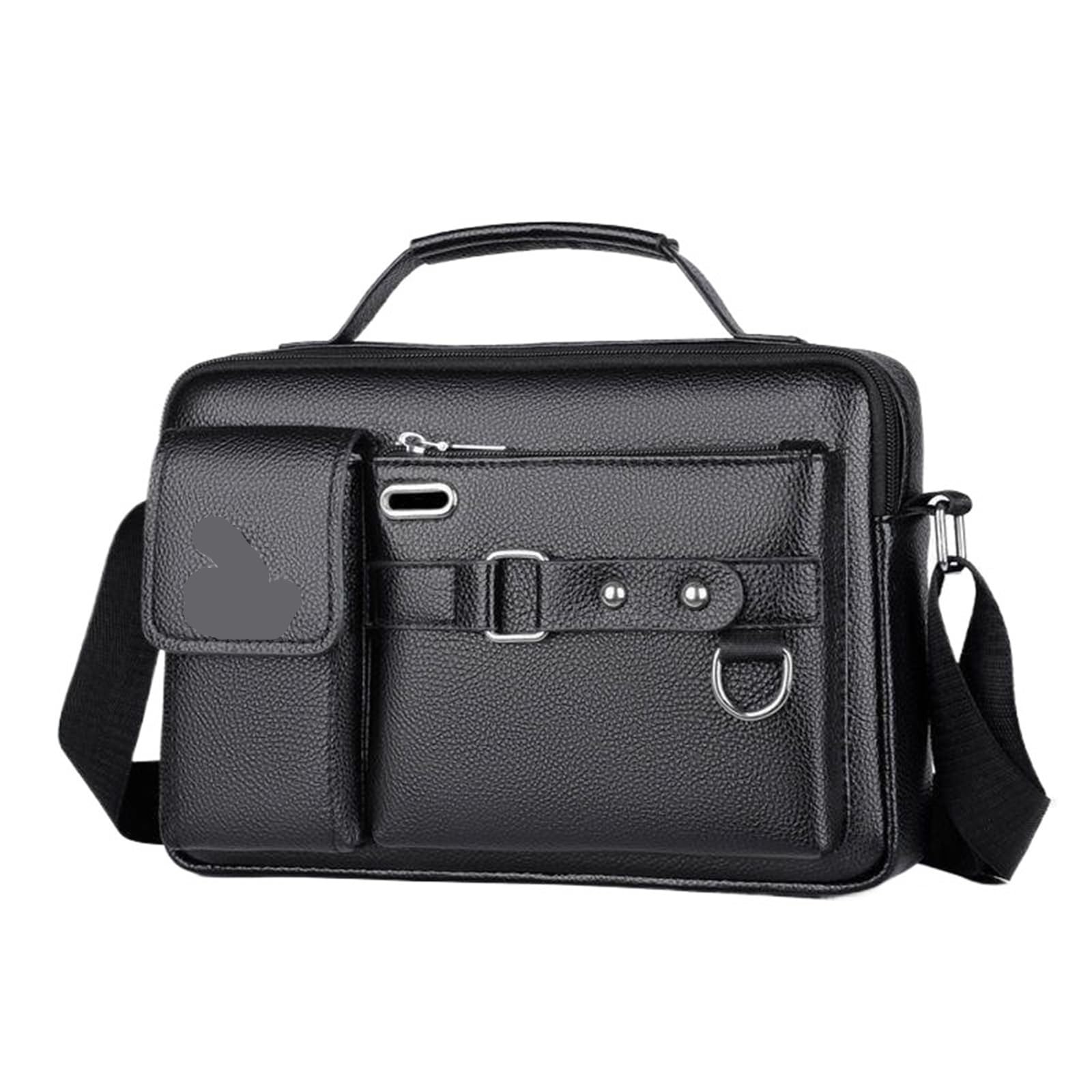 Sac banane en velours côtelé pour homme - Grande capacité - Respirant - Pour téléphone portable (style décontracté), Grande épaule noire, One Size, Style unique