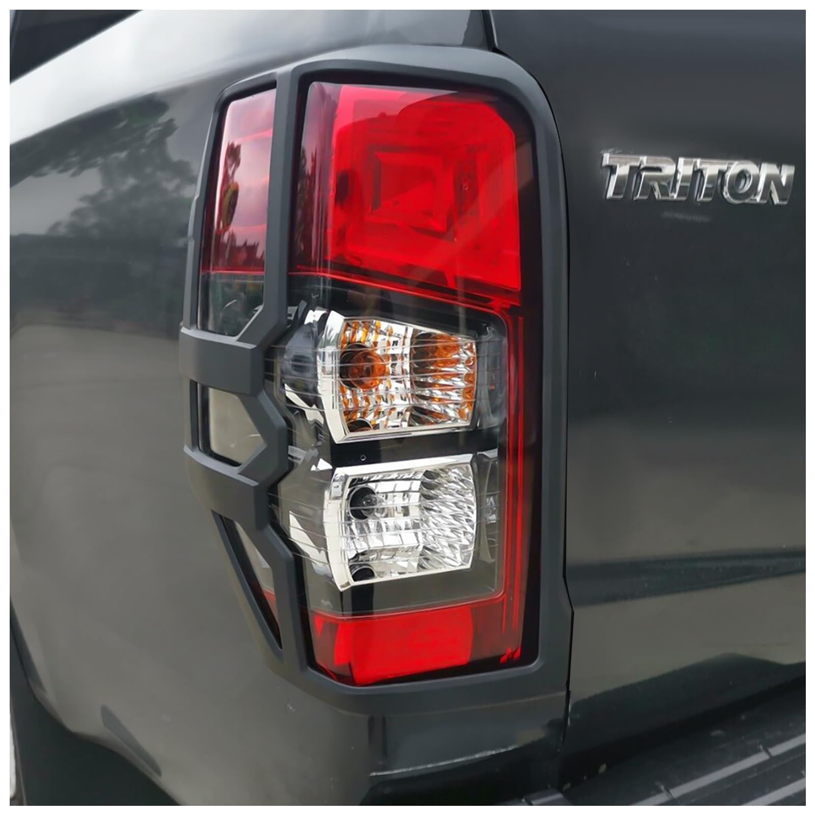 Copri fanale posteriore per Mitsubishi L200 Triton 2019-2024, L200 Triton GLS Strada KJ KK KL Pannello posteriore ABS