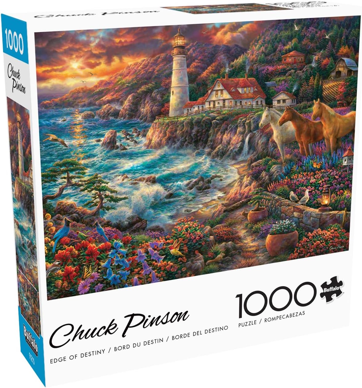Buffalo Games - Chuck Pinson - Edge of Destiny - 1000 Piece Jigsaw Puzzle for Adults -Challenging Puzzle Perfect for Game Nights - Finished Size is 26.75 x 19.75